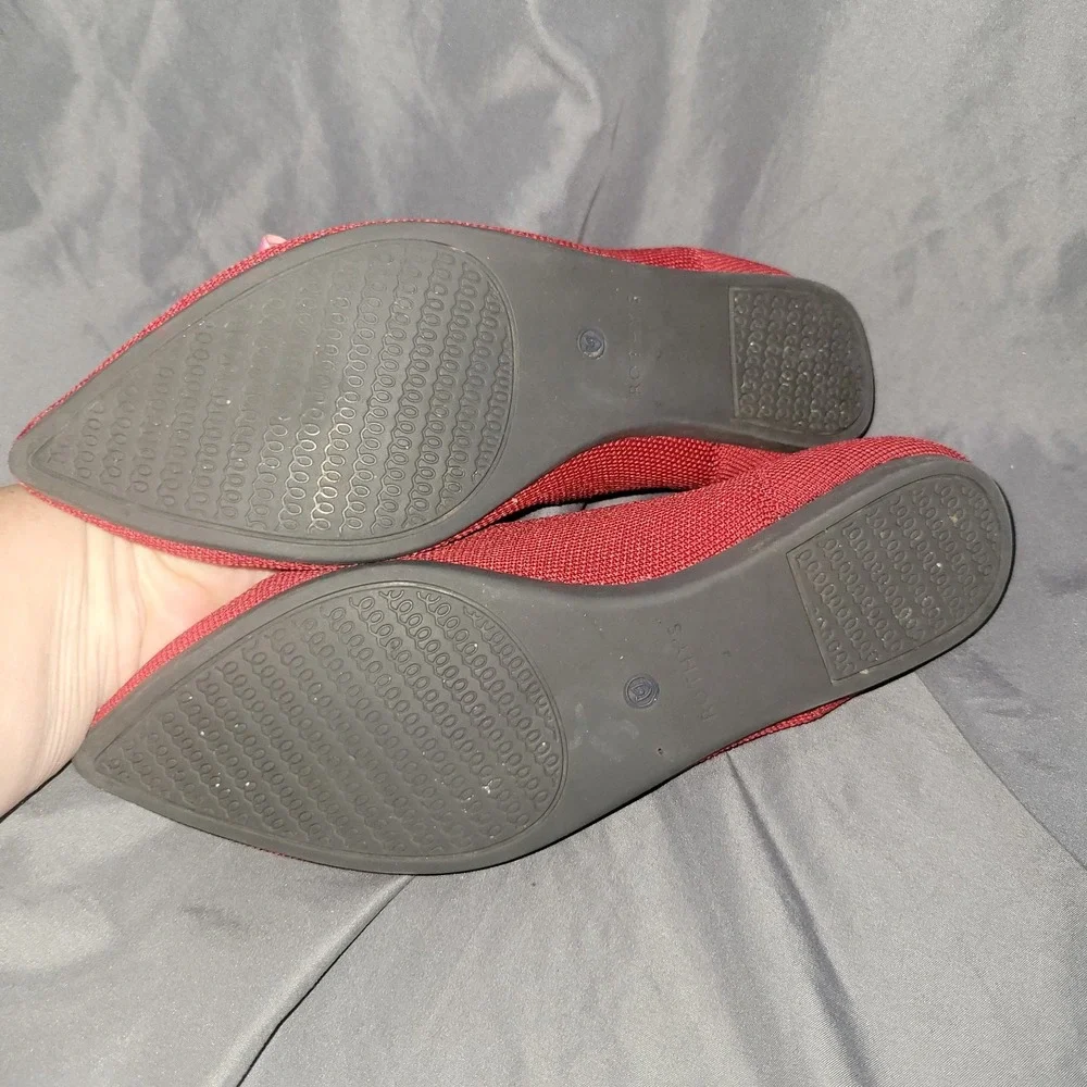 Rothy's The Point Chili Red Flats Women's 10